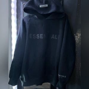 Al black essentials fear of god hoodie